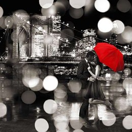 A Kiss in the Night- detail (BW) 