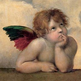 Angelo I Madonna Sistina (detail)