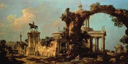 Capriccio of Roman Ruins with a Renaissance Church 