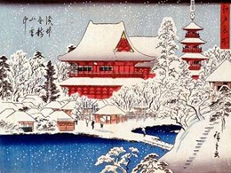 Paysage sous la neige 