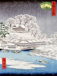 Paysage sous la neige 